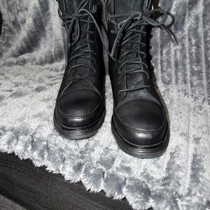 New Cole Haan Black Leather Ankle Booties